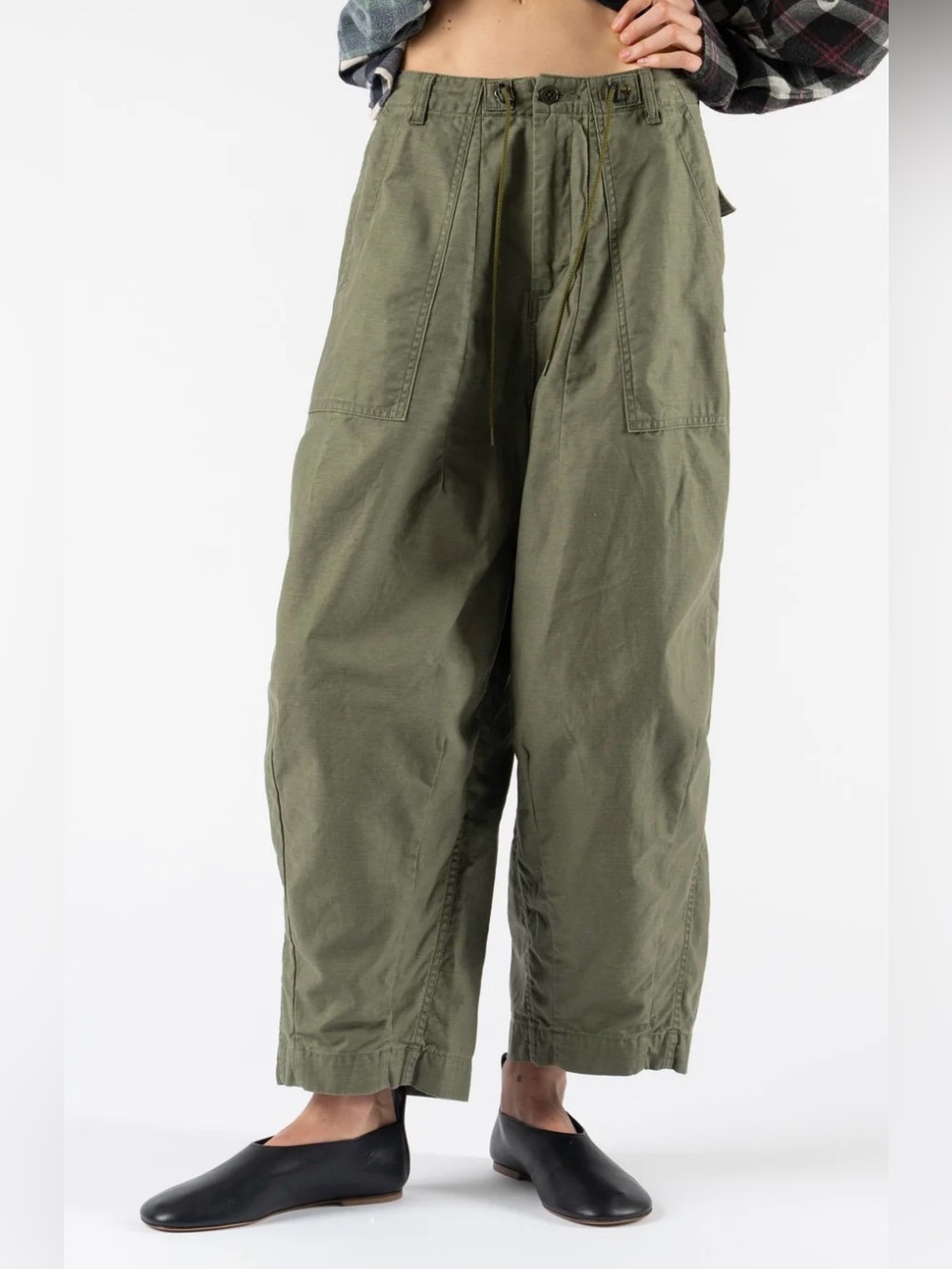 Needles HD Fatigue Pant Olive - Picture 4 of 8
